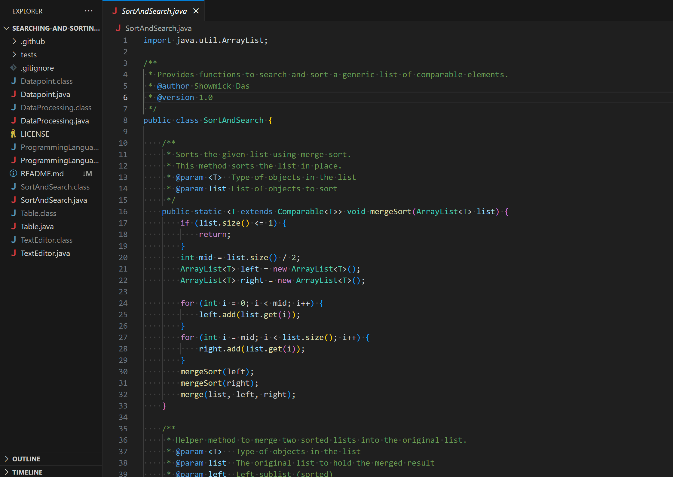SearchSort